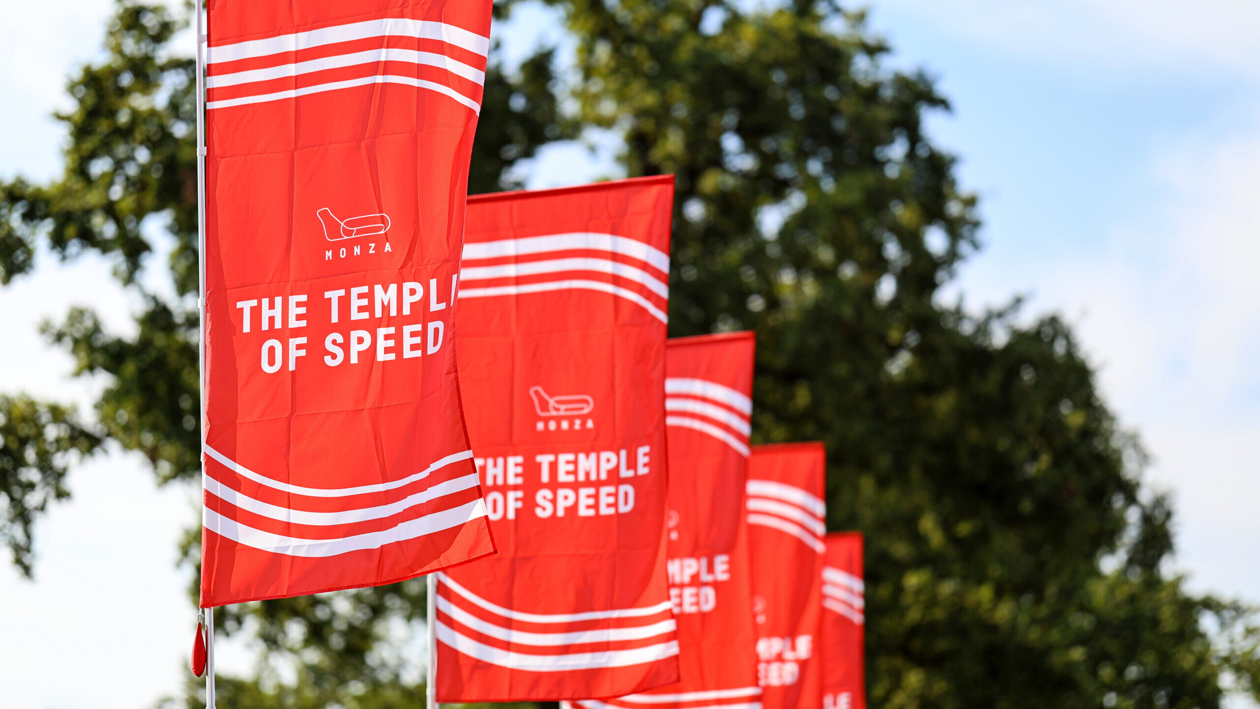 Monza Temple of Speed race flags